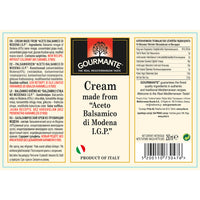 Best cream Taste from Mediterranean Real vinegar Gourmante Modena Balsamic | from made - The Italian - Gourmante