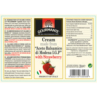 Gourmante Cream made from "Aceto Balsamico di Modena IGP" with Strawberry 250ml