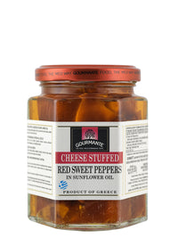 Gourmante Cheese Stuffed Red Sweet Peppers in Sunflower Oil 260gr