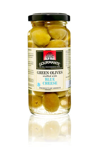 Gourmante Green Olives Stuffed with Blue Cheese 244ml