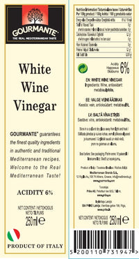 Gourmante White Wine Vinegar 250ml